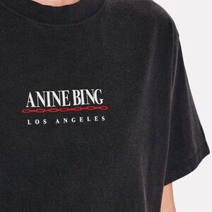 Anine Bing Los Angeles Black Graphic Tee